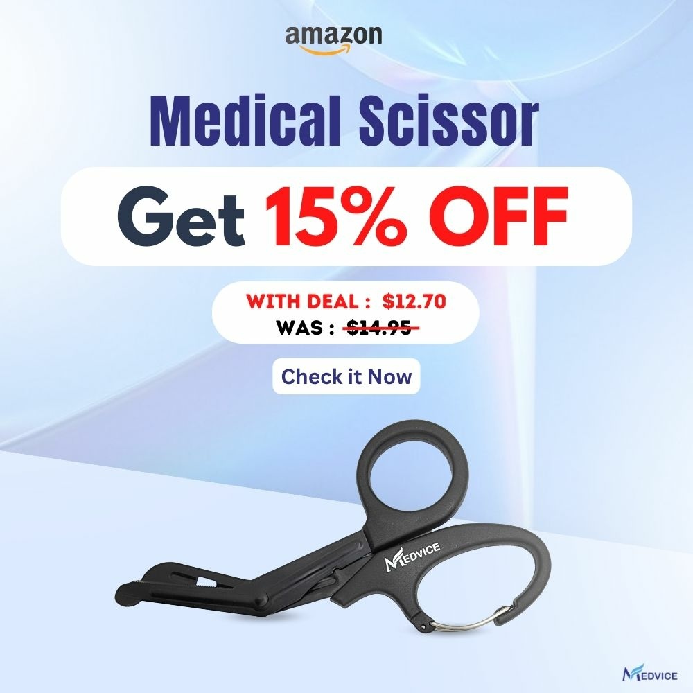 Get 15% off on MEDVICE 2 Pack Medical Scissors